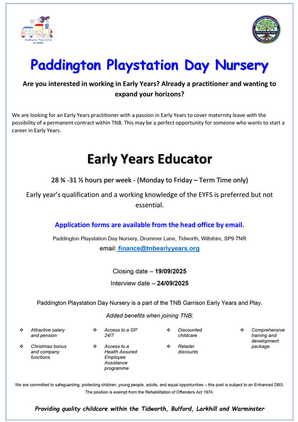 Vacancy ad