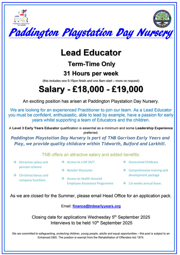 Vacancy ad